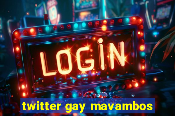 twitter gay mavambos