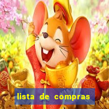 lista de compras para 2 pessoas