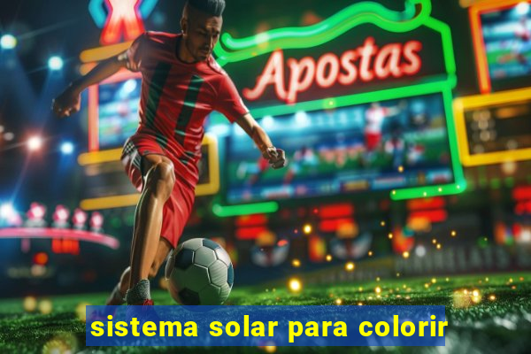 sistema solar para colorir