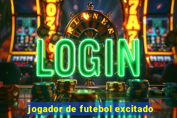 jogador de futebol excitado