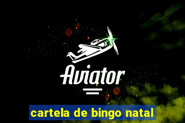 cartela de bingo natal