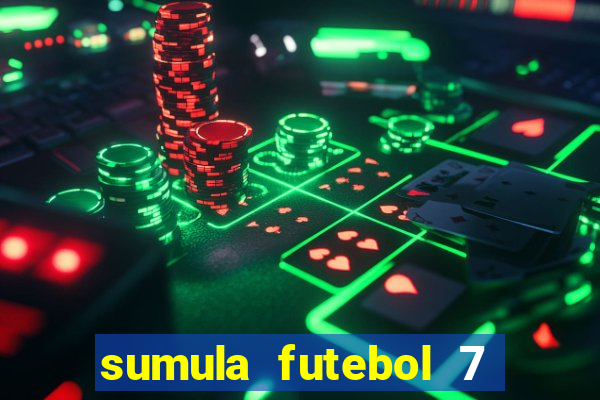 sumula futebol 7 society excel