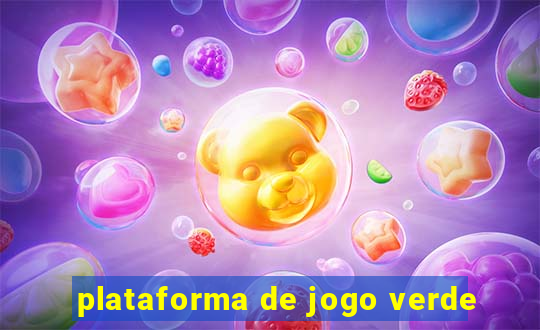 plataforma de jogo verde